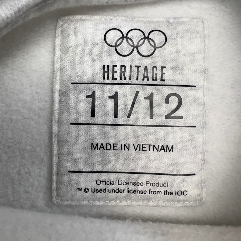 Abercrombie Los Angeles Olympic Games 1984 Sweatshirt Heritage Kids 11/12 Gray - Picture 6 of 9